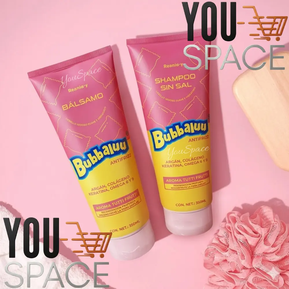 pack shampoo sin sal y balsamo tutti frutti bubbaluu 350ml pack shampoo sin sal y balsamo tutti frutti bubbaluu 350ml