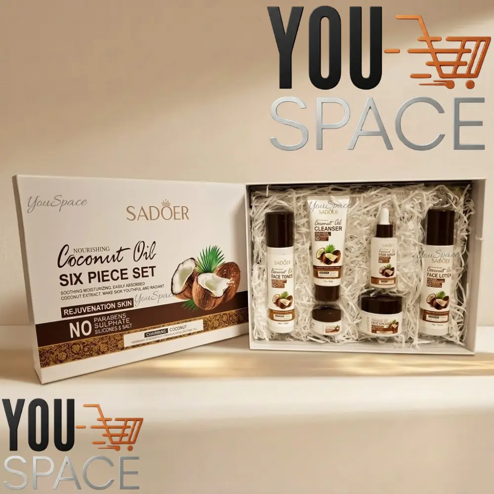 set cuidado facial aceite de coco sadoer set cuidado facial aceite de coco sadoer