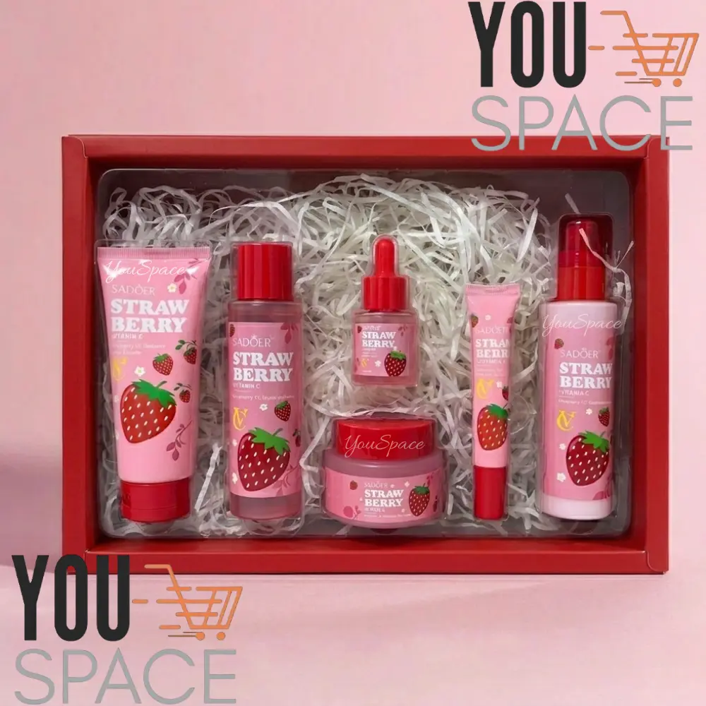kit cuidado facial strawberry+vitamina c sadoer kit cuidado facial strawberry+vitamina c sadoer