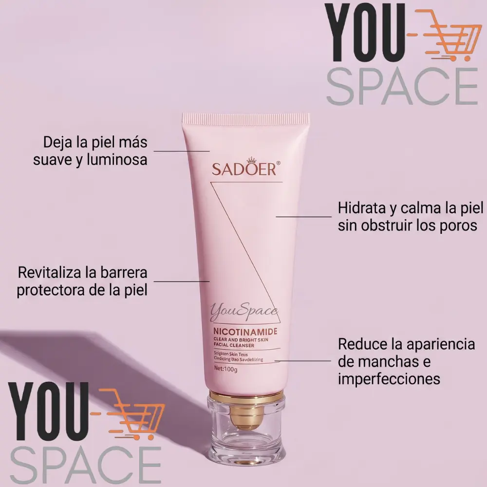 limpiador facial con nicotinamida para piel clara y luminosa 100g limpiador facial con nicotinamida para piel clara y luminosa 100g
