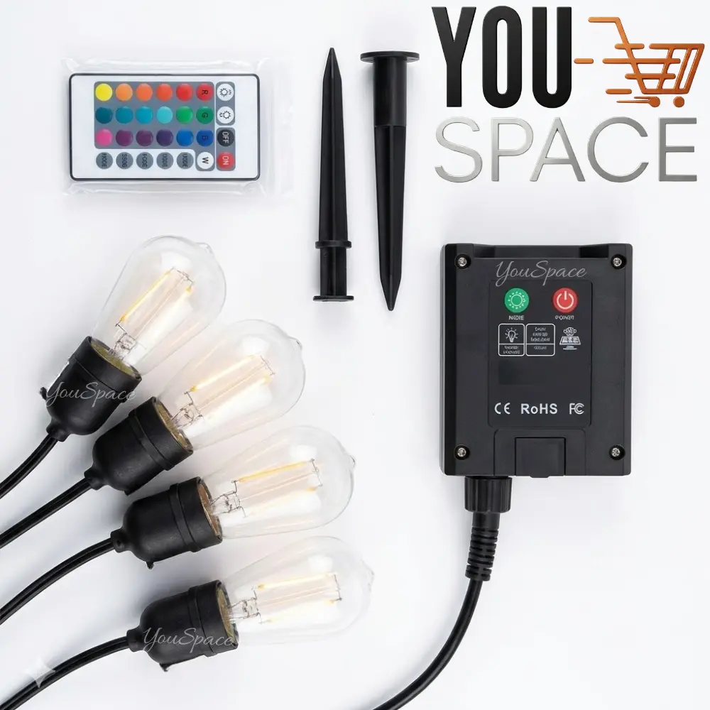 guirnalda de luces led de carga solar foco desmontable 10m guirnalda de luces led de carga solar foco desmontable 10m