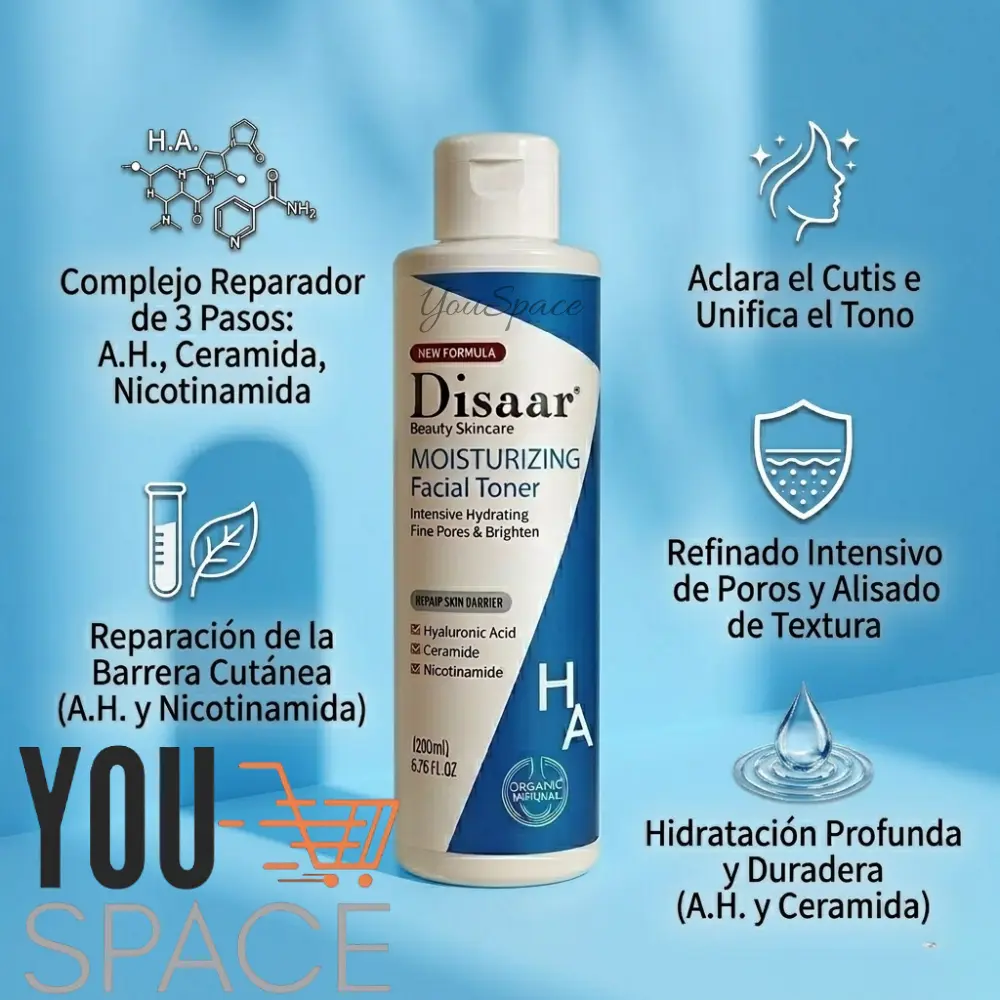 tonico facial hidratante disaar 200ml tonico facial hidratante disaar 200ml