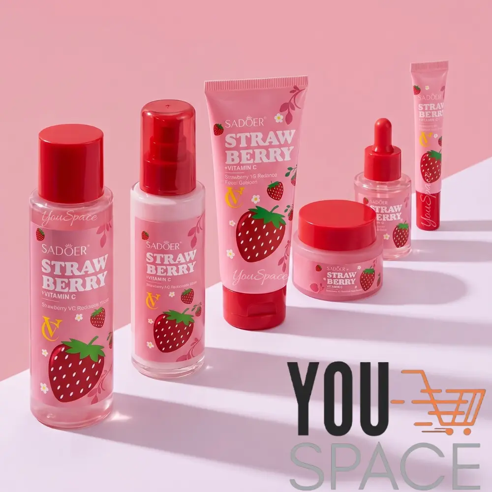 kit cuidado facial strawberry+vitamina c sadoer kit cuidado facial strawberry+vitamina c sadoer