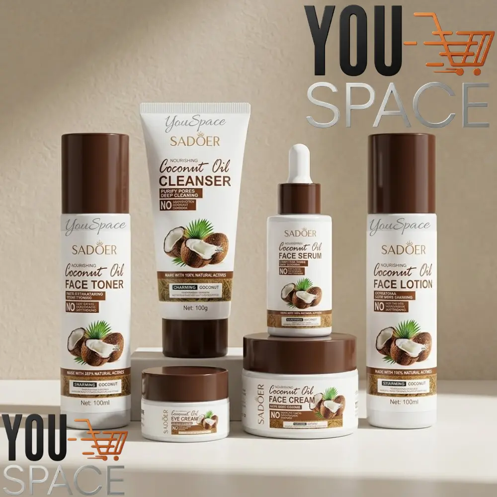 set cuidado facial aceite de coco sadoer set cuidado facial aceite de coco sadoer
