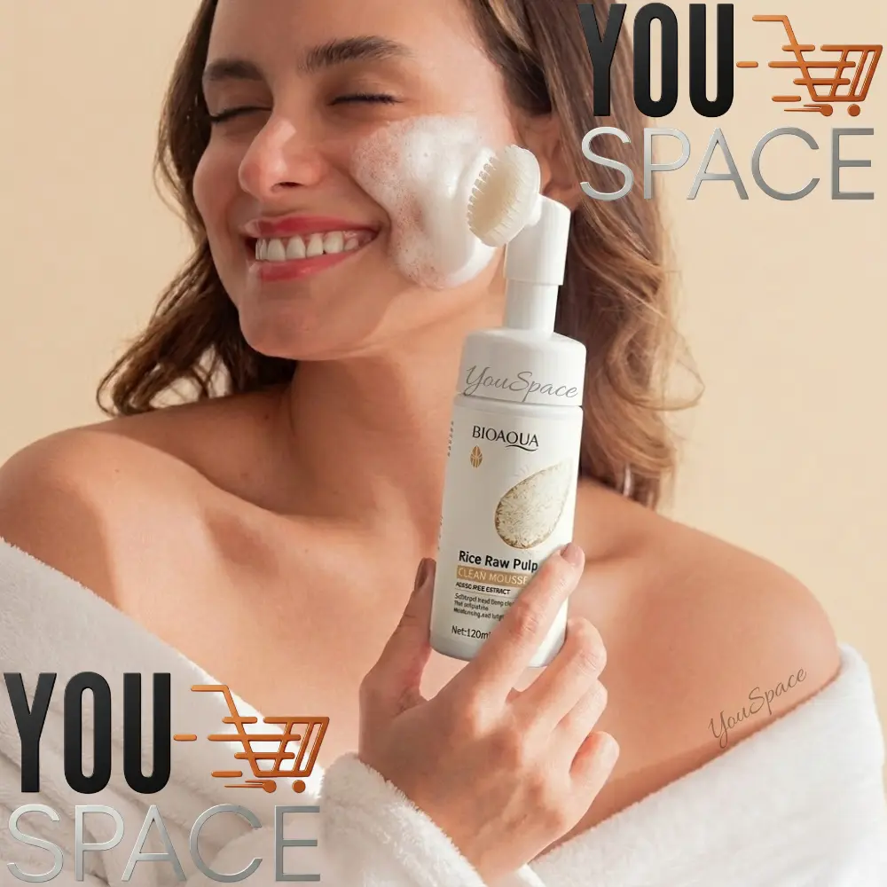 limpiador facial espumoso de arroz hidratante bioaqua 120ml limpiador facial espumoso de arroz hidratante bioaqua 120ml