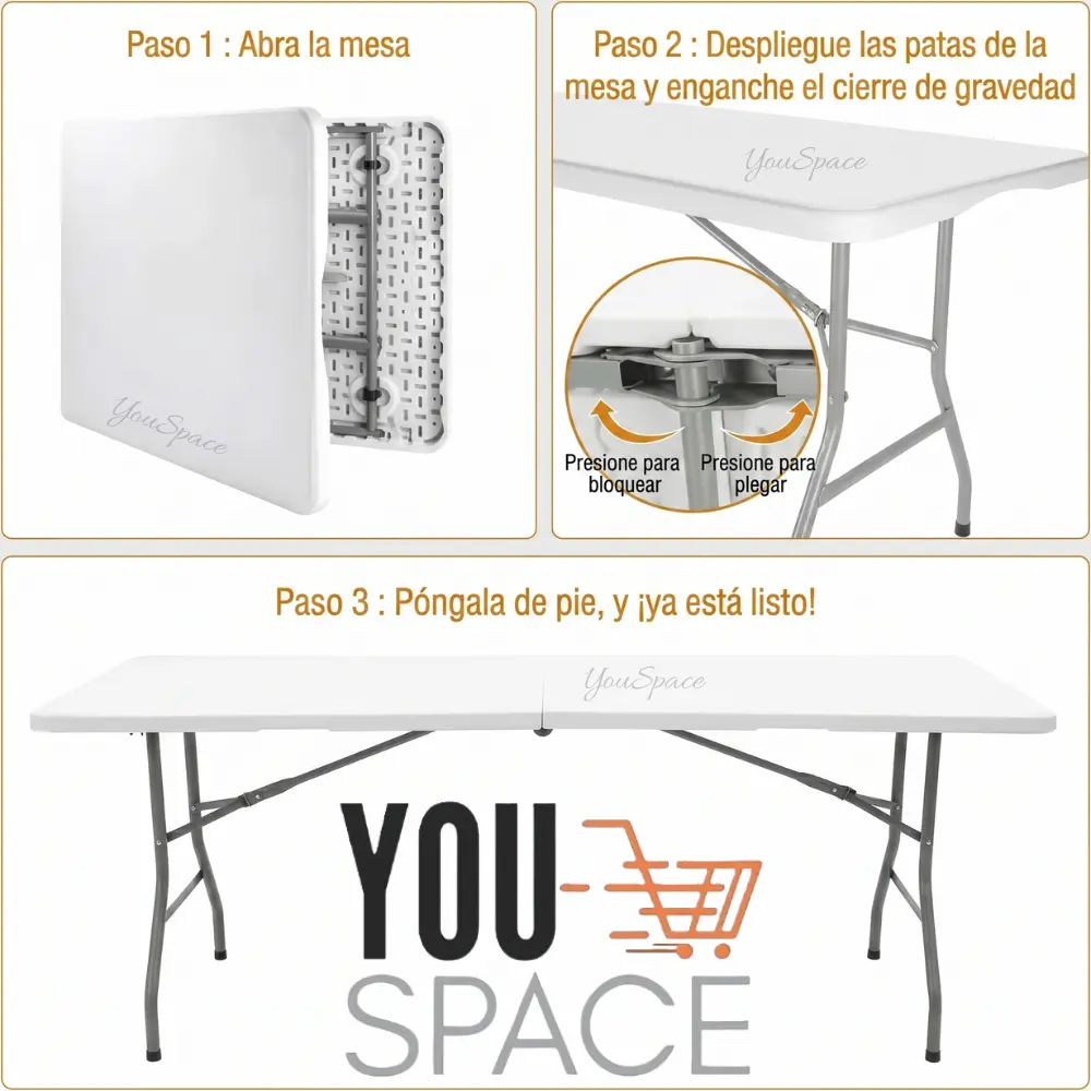 mesa plegable tipo maleta 180cm mesa plegable tipo maleta 180cm
