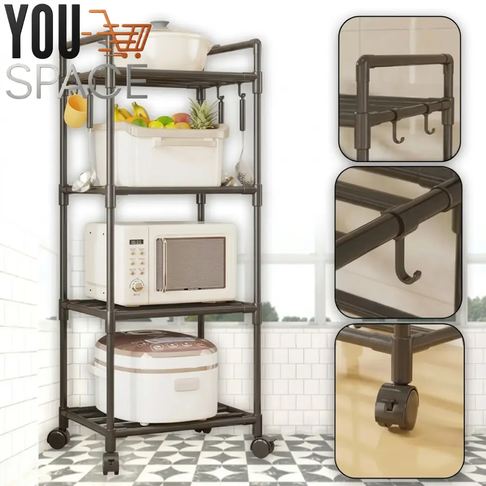 rack organizador tubular con ruedas 4 niveles rack organizador tubular con ruedas 4 niveles