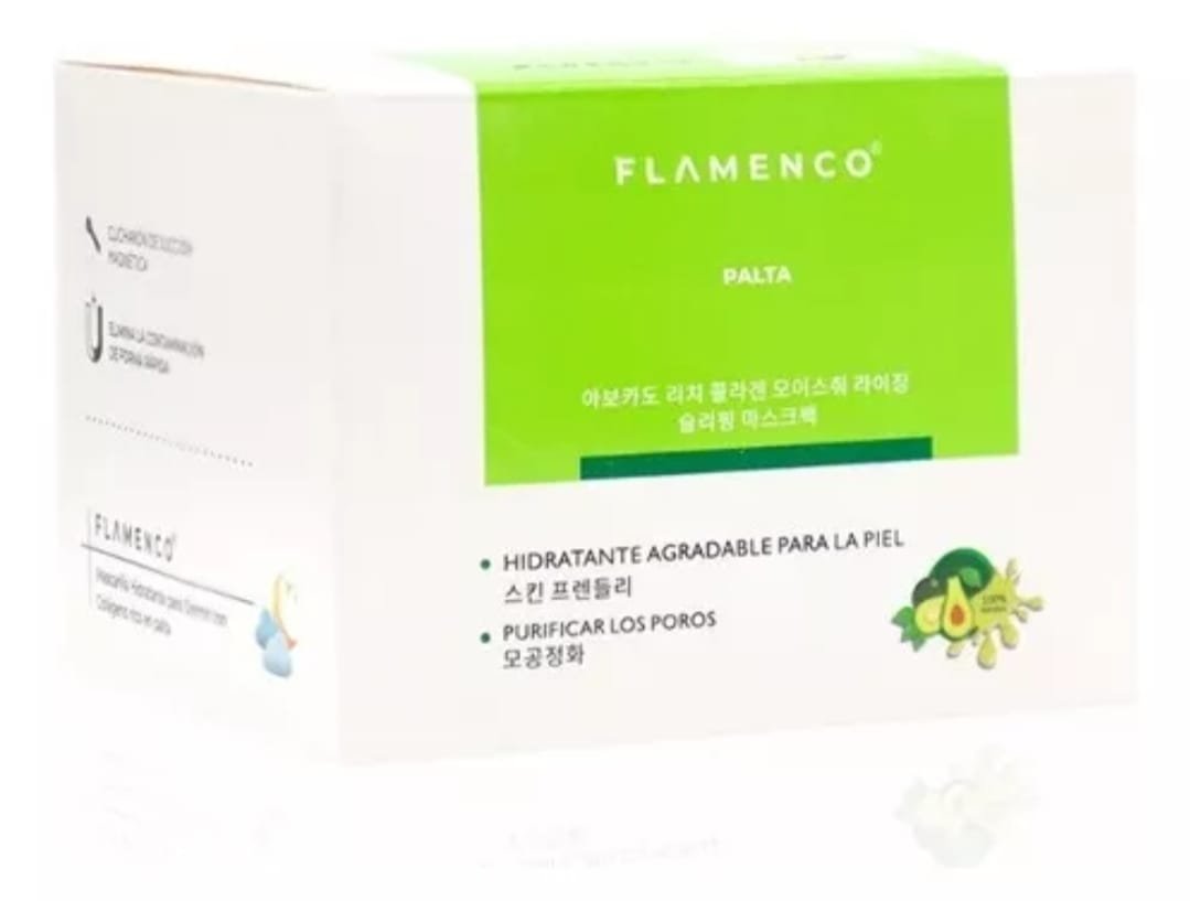 mascarilla facial en gel para la noche de palta y frutilla flamenco mascarilla facial en gel para la noche de palta y frutilla flamenco