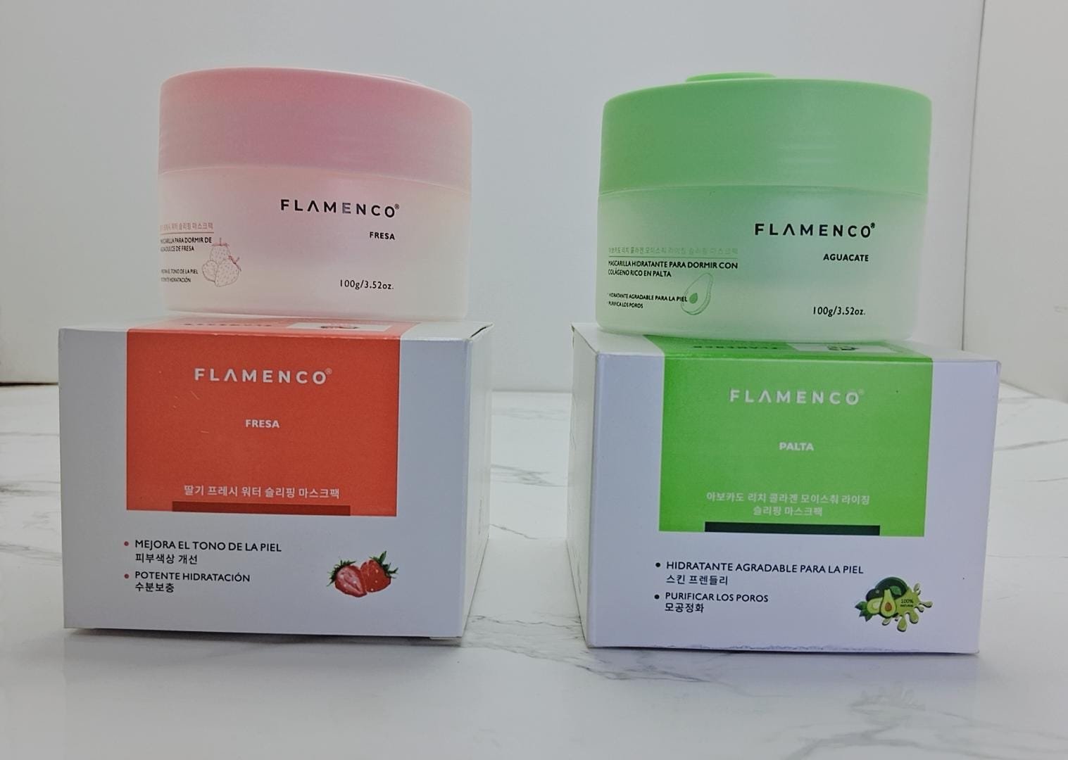 mascarilla facial en gel para la noche de palta y frutilla flamenco mascarilla facial en gel para la noche de palta y frutilla flamenco