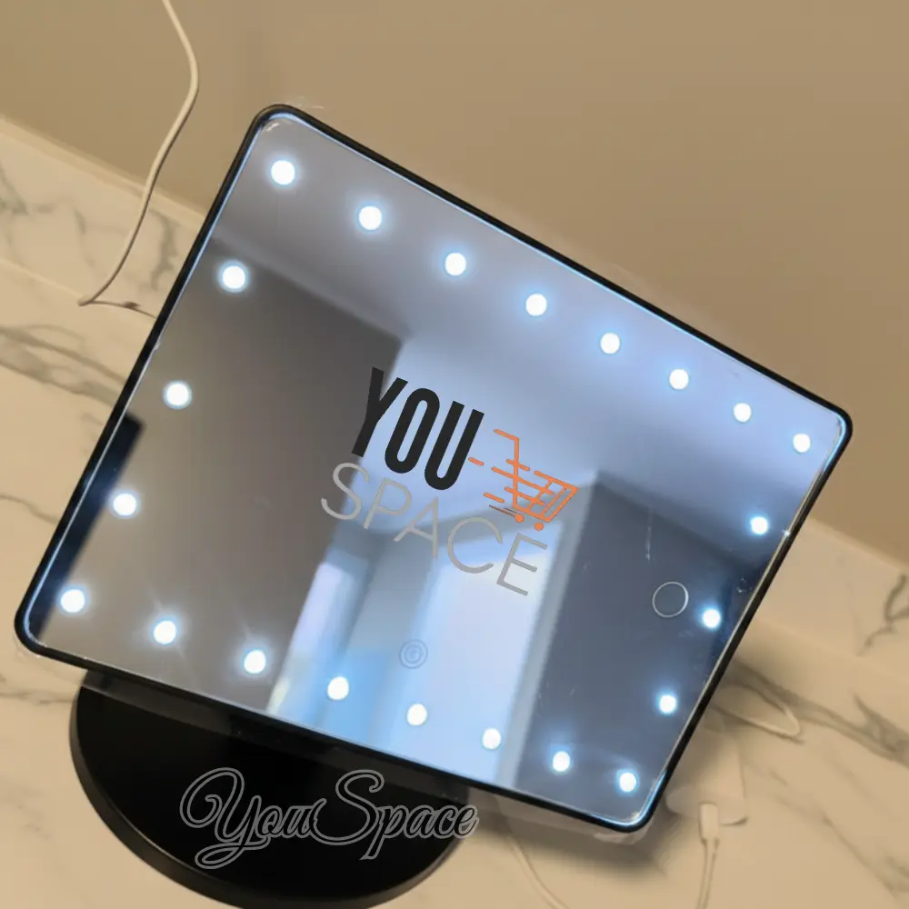 espejo led giratorio con soporte para maquillaje espejo led giratorio con soporte para maquillaje