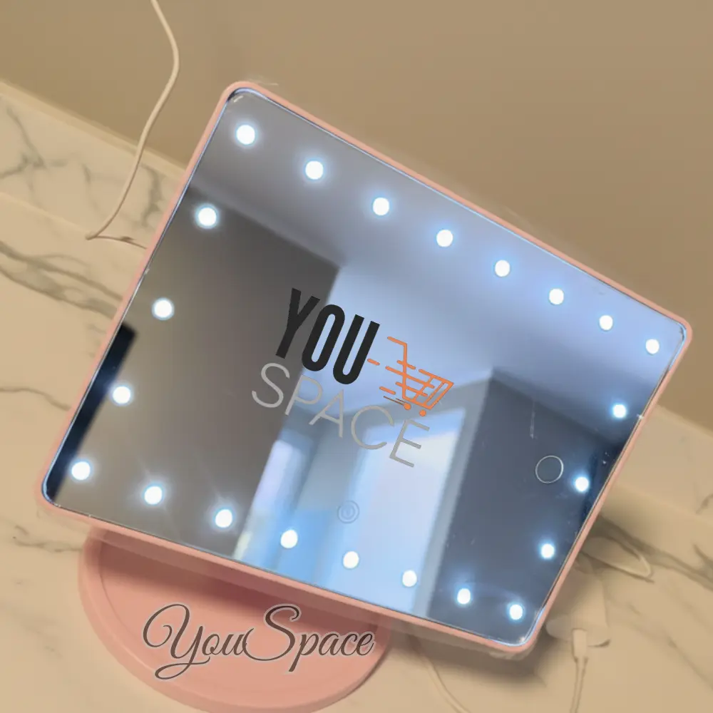 espejo led giratorio con soporte para maquillaje espejo led giratorio con soporte para maquillaje