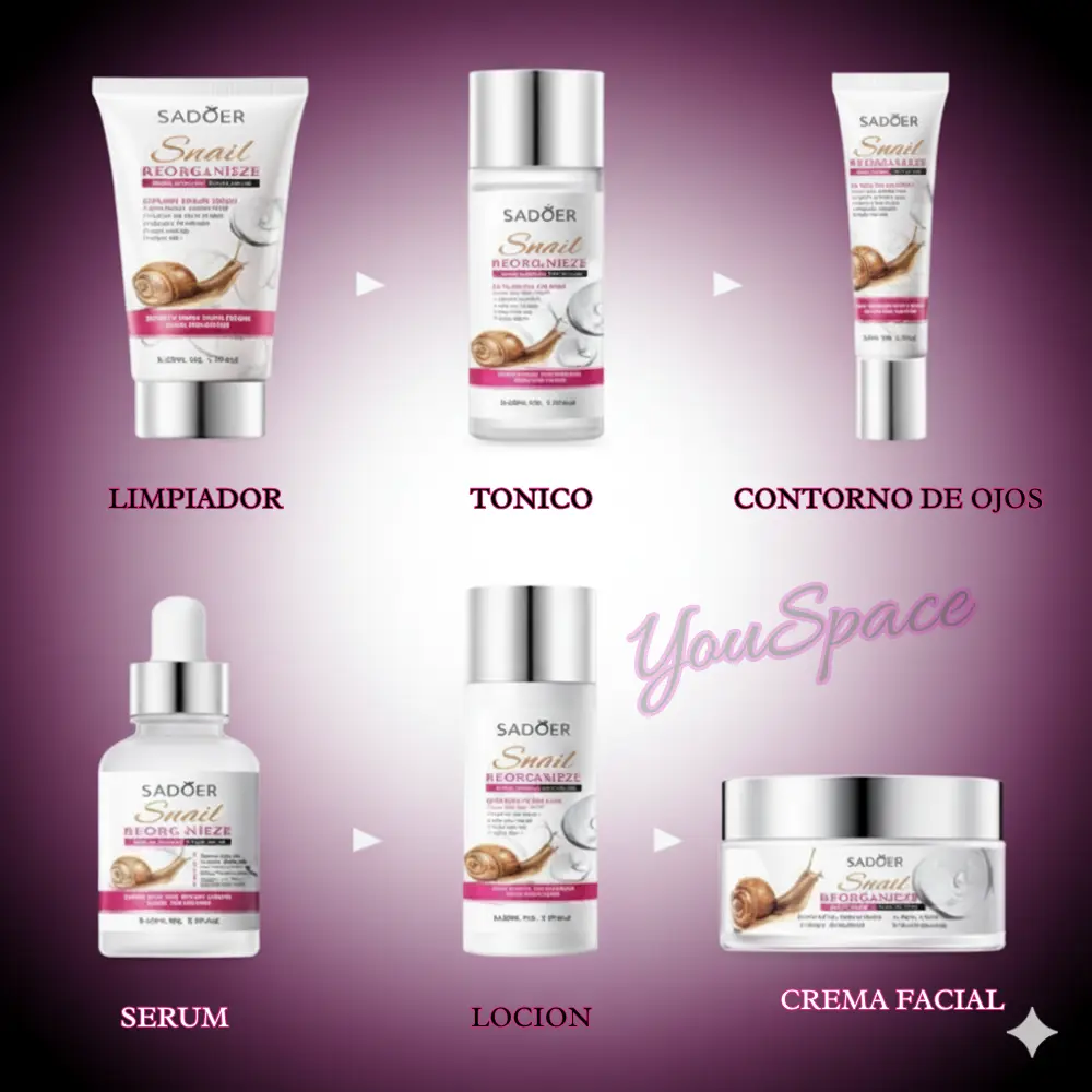 kit facial skincare colageno y baba de caracol kit facial skincare colageno y baba de caracol