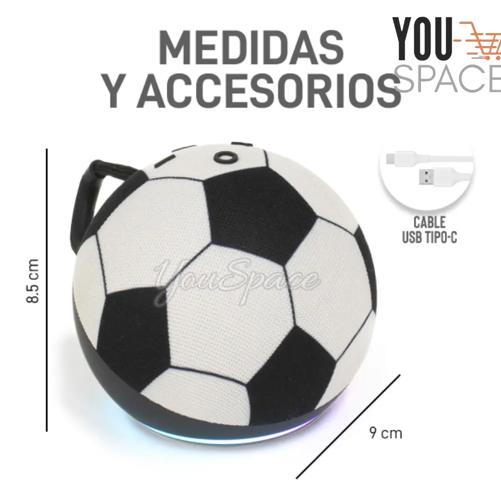parlante resistente a salpicaduras de agua balon de futboll parlante resistente a salpicaduras de agua balon de futboll