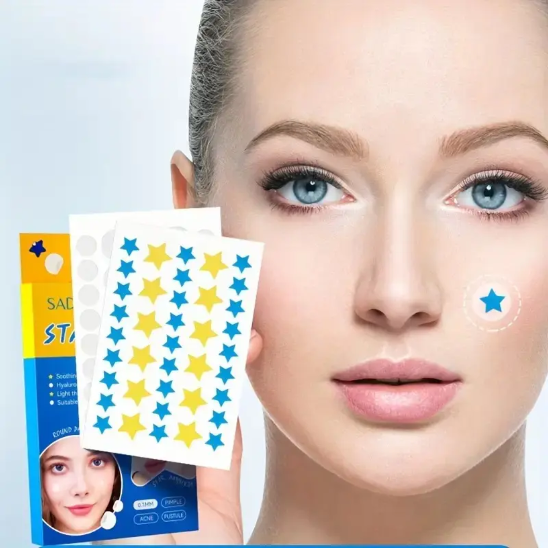 parches antiacne de estrellas y transparentes 75 unidades parches antiacne de estrellas y transparentes 75 unidades