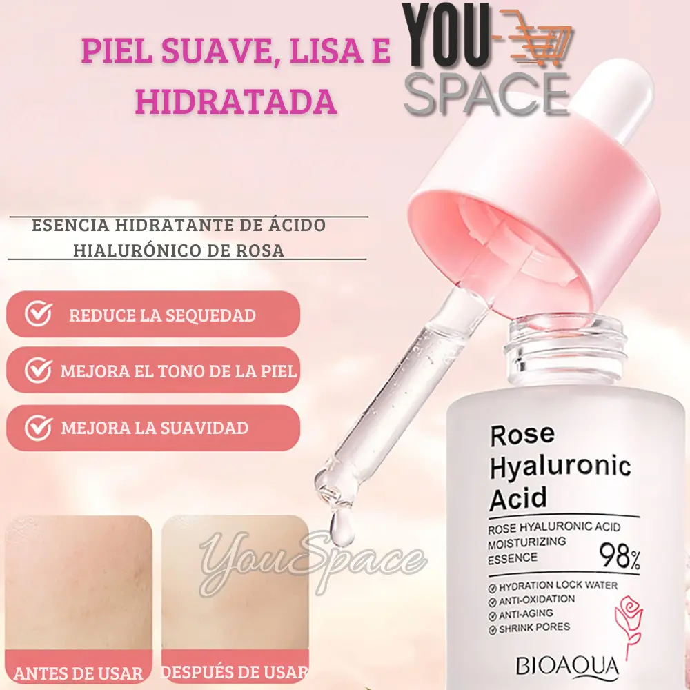 serum facial de rosas y acido hialuronico bioaqua serum facial de rosas y acido hialuronico bioaqua