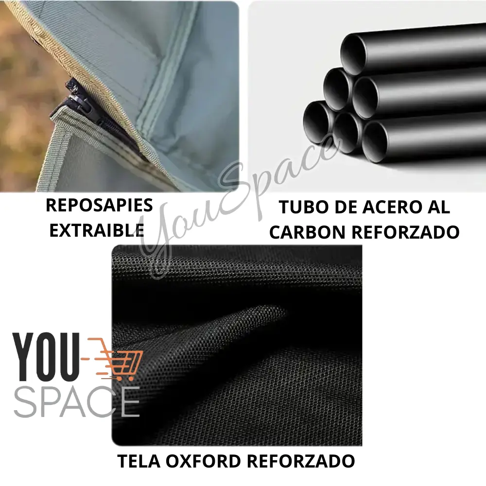 silla portatil plegable para camping 2 en 1 silla portatil plegable para camping 2 en 1