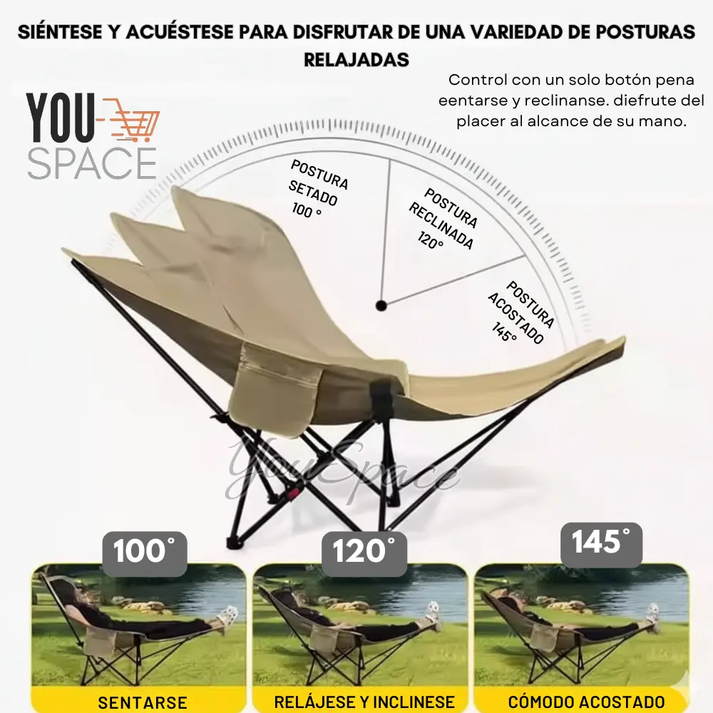 silla portatil plegable para camping 2 en 1 silla portatil plegable para camping 2 en 1