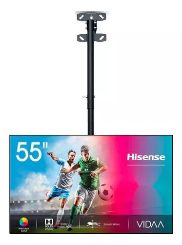 soporte tv techo o pared 26 a 55 pulgadas ajustable color negro soporte tv techo o pared 26 a 55 pulgadas ajustable color negro